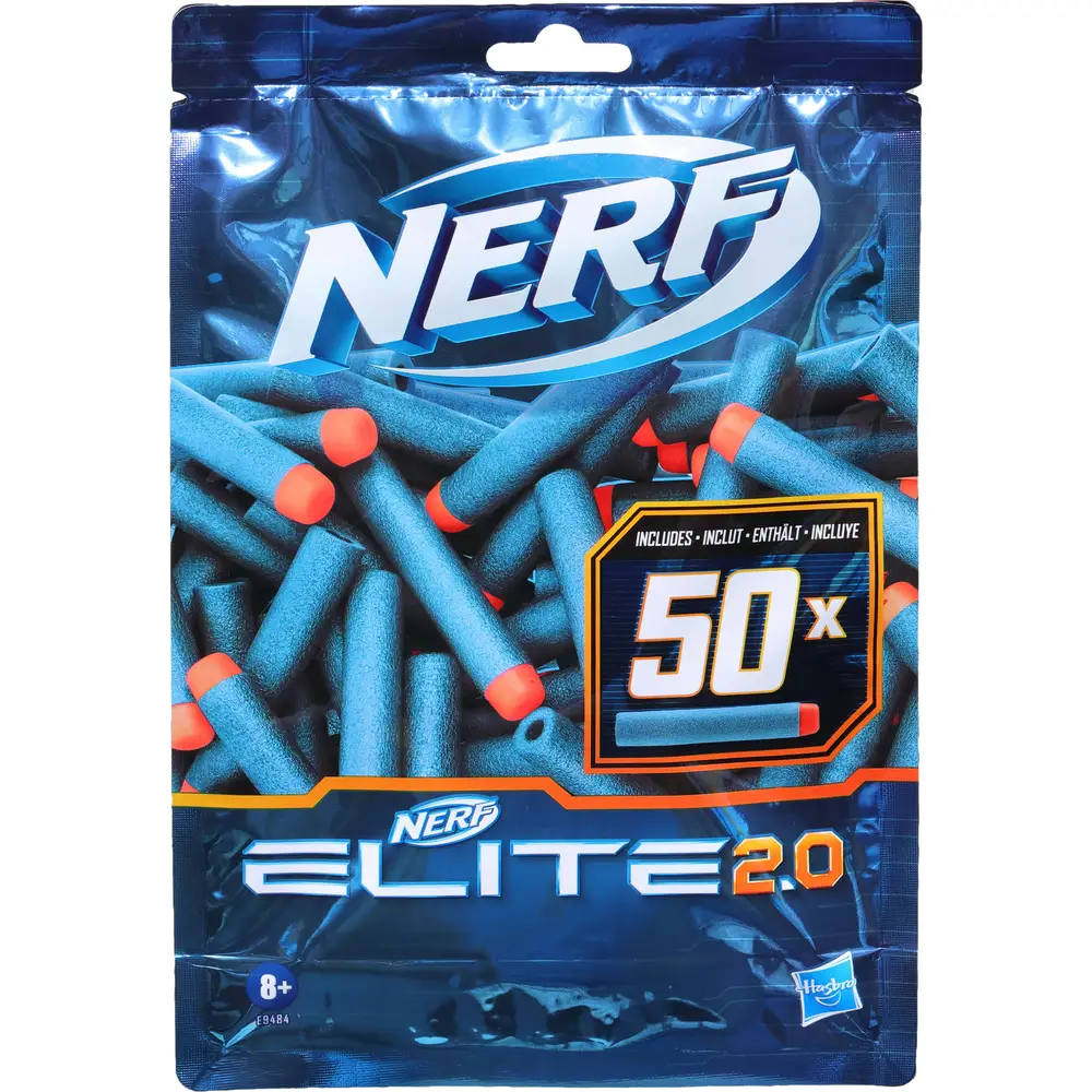 Hasbro Nerf Elite 2.0 pack de recarga dardos - 50 piezas espuma