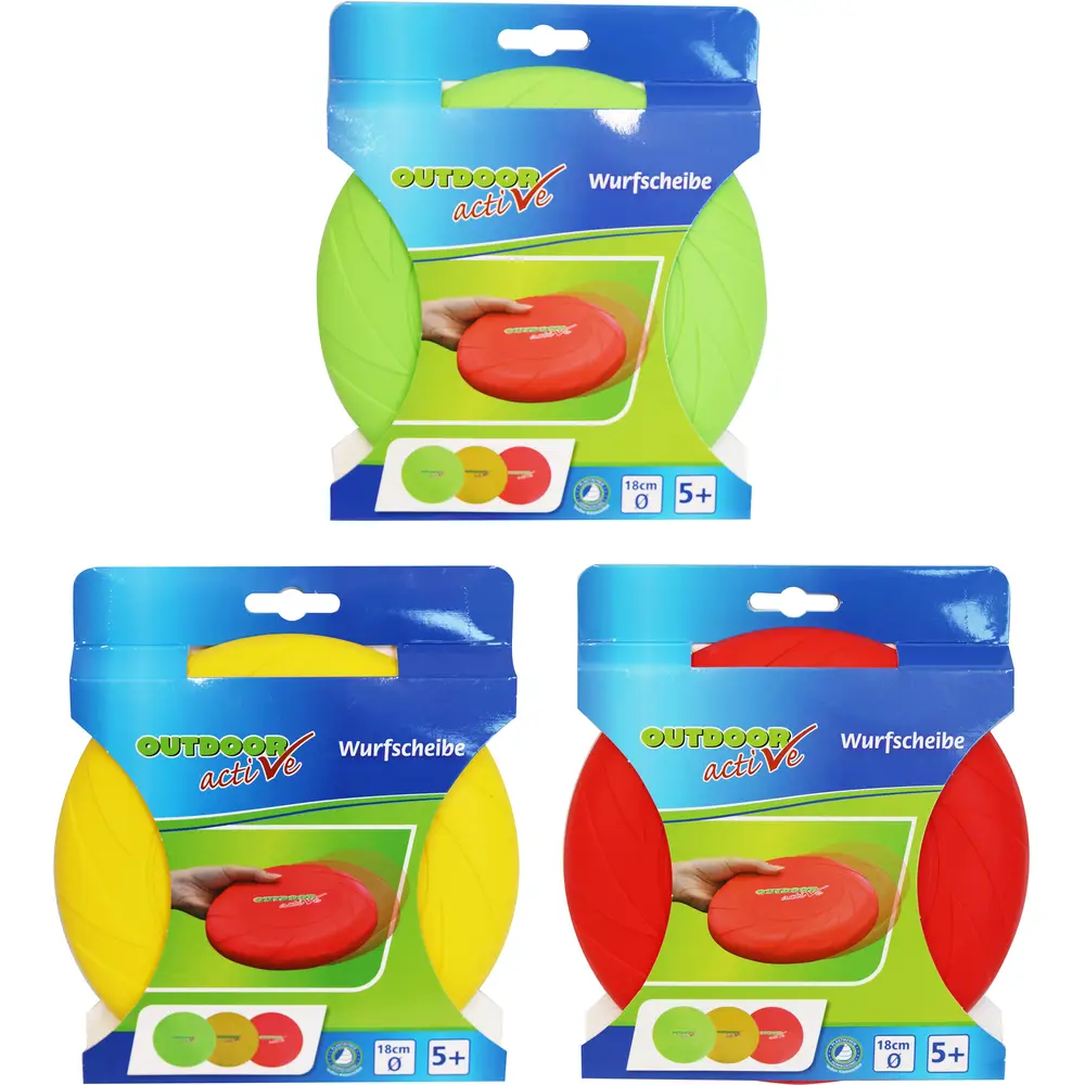 Vedes frisbee juguete exterior plástico 18 cm - disco volador para niños
