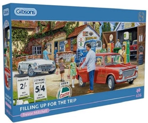 Gibsons puzzle Filling Up for the Trip 636 piezas diversión de rompecabezas