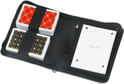 HOT Sports + Toys set de cartas estuche de lujo negro con bloc de puntuación