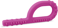 ARK Therapeutic juguete sensorial para morder Textured Grabber magenta estándar Grabber-kauwtool met 3 texturen, ook geschikt voor eettherapie en sensorische opbouw.