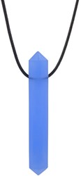 ARK Therapeutic collar mordedor Krypto-Bite XT azul juguete sensorial Discrete, edelsteenvormige kauwketting voor kalmerende orale input bij kinderen, tieners en volwassenen.