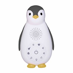 Zazu caja de música y luz nocturna - altavoz bluetooth pingüino Zoe gris