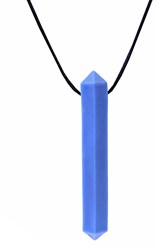 ARK Therapeutic collar para masticar juguete Krypto-Bite - extra resistente azul Discrete, edelsteenvormige kauwketting voor kalmerende orale input bij kinderen, tieners en volwassenen.