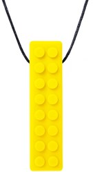 ARK Therapeutic collar mordedor Brick Stick juguete sensorial amarillo Getextureerde bakstenen kauwhanger voor sensory seekers, geeft rijke orale input voor kinderen en volwassenen.