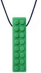 ARK Therapeutic juguete para morder collar Brick Stick verde XXT Getextureerde bakstenen kauwhanger voor sensory seekers, geeft rijke orale input voor kinderen en volwassenen.
