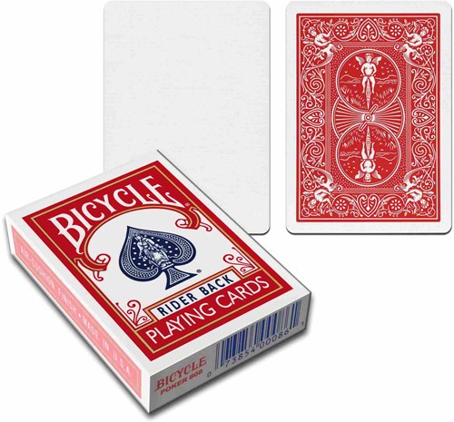 Bicycle cartas de juego trucos de magia rojas blancas cartas mágicas