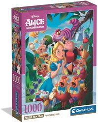 Clementoni puzzle 1000 piezas Disney Alicia en el País de las Maravillas caja compacta