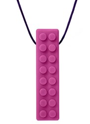ARK Therapeutic collar mordedor juguete Brick Stick magenta sensorial Getextureerde bakstenen kauwhanger voor sensory seekers, geeft rijke orale input voor kinderen en volwassenen.