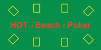 HOT Games Poker Beach Toalla de Playa Verde 140x70 cm