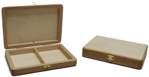 HOT Games caja de madera para cartas - estuche para 2 barajas de cartas