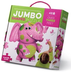 Crocodile Creek juguete puzzle - Elefante jumbo 48 piezas rosa