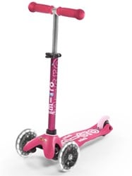 Mini Micro patinete Deluxe rosa LED