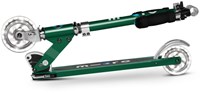 Micro patinete infantil Sprite LED Forest Green - ajustable y plegable-3