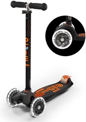 Micro Step Maxi Deluxe LED negro/naranja