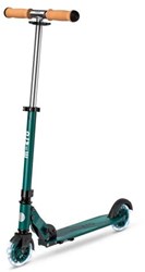 Micro patinete ECO LED verde - patinete infantil sostenible con ruedas LED