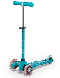 Micro patinete infantil Mini Micro Deluxe Aqua - manillar ajustable - azul