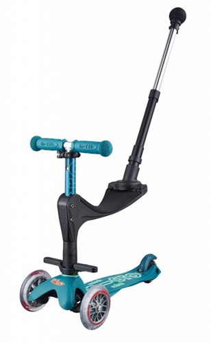 Micro patinete Mini Micro 3en1 Deluxe Push - Ice Blue - evolutivo ajustable