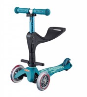 Micro patinete Mini Micro 3en1 Deluxe Push - Ice Blue - evolutivo ajustable-2