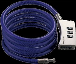 Micro candado patinete deluxe azul - candado de combinación resistente
