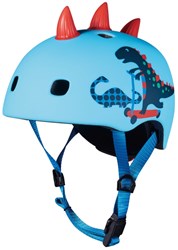 Micro casco 3D Scootersaurus casco bicicleta infantil azul M con luz LED