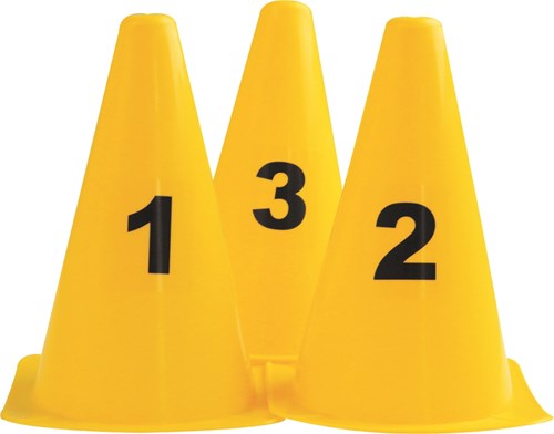 Megaform set de conos numerados 10 piezas para interior y exterior