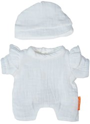 Miniland pijama para muñeca con gorro - ropa muñeca 21cm algodón