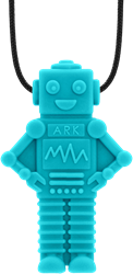 ARK Therapeutic collar sensorial para masticar robot para niños y adultos Speelse, robotvormige kauwketting met veel textuur voor sensorische zoekers.
