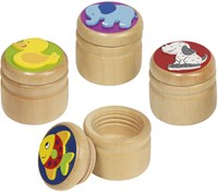 Goki caja de dientes animales - caja de madera para dientes de leche-3