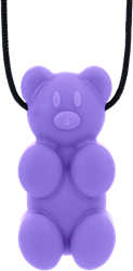 ARK Therapeutic collar mordedor gummy bear lavanda XXT juguete sensorial Vriendelijk berenvormige kauwketting, ideaal voor wie een gladde kauwstructuur prefereert.