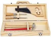BigJigs caja de herramientas de madera juguete set DIY 6 piezas FSC-2