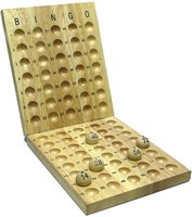 Longfield Games tablero de control Bingo madera - Accesorio Bingo 75 bolas