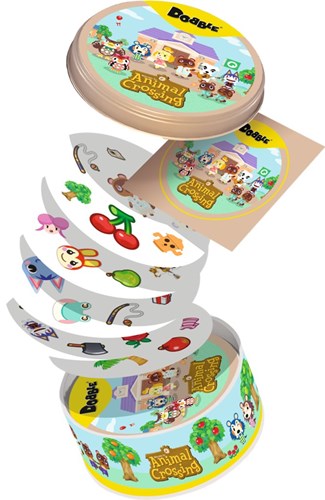 Asmodee Dobble juego de cartas edición Animal Crossing - juego de observación-2