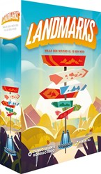 Asmodee juego de mesa Landmarks - juego de fiesta estratégico para 2-10 jugadores