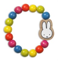 Bambolino Toys pulsera cuentas madera Nijntje arcoíris Miffy niños