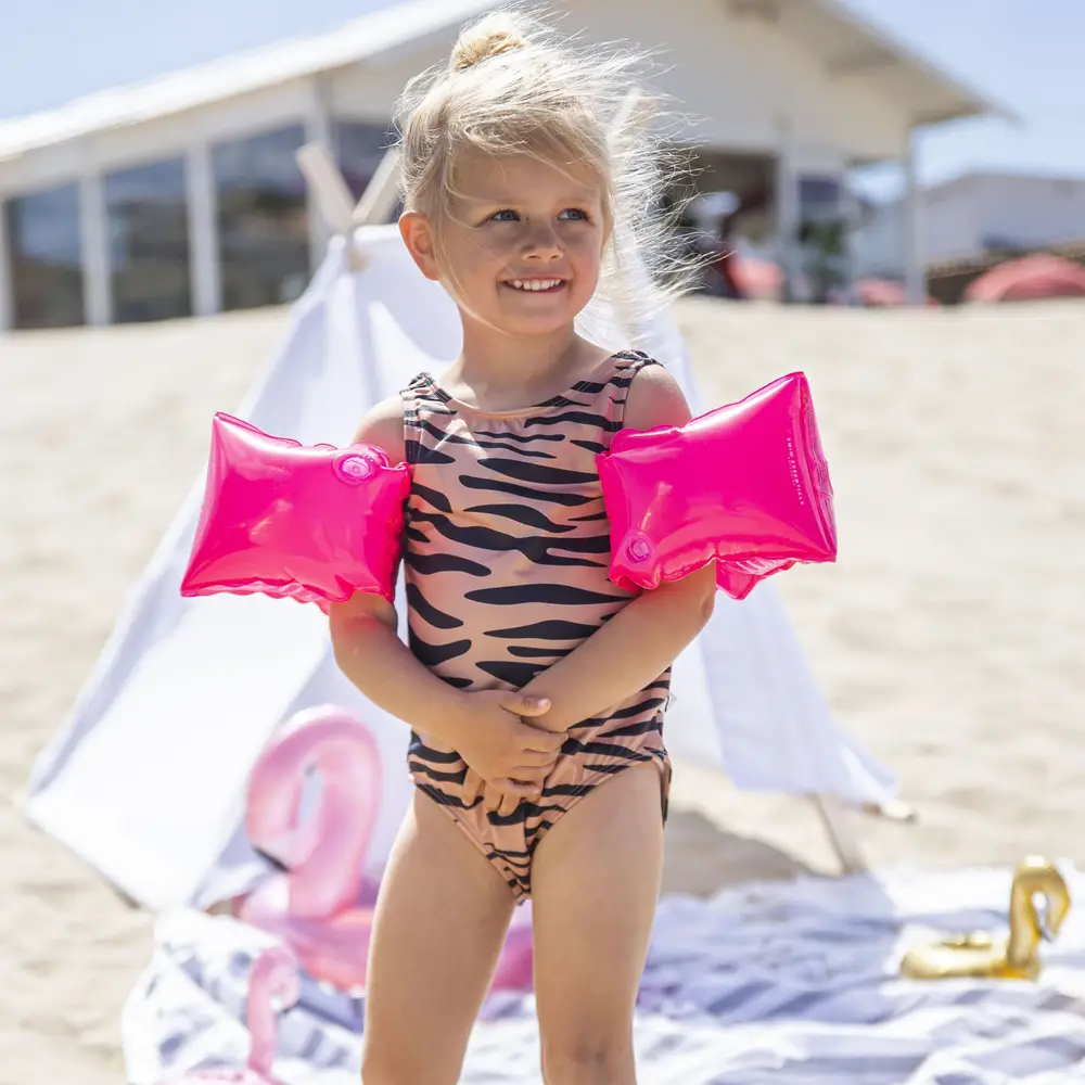 Swim Essentials manguitos natación rosa neón 0-2 años 0-15 kg