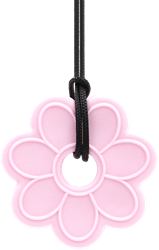 ARK Therapeutic collar mordedor flor rosa claro juguete sensorial Robuuste, bloemvormige kauwketting voor stevige kauwers die orale sensorische input zoeken.