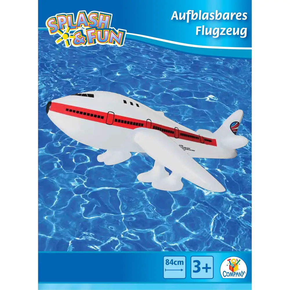 Vedes avión inflable juguete 25x48x17cm PVC diversión acuática