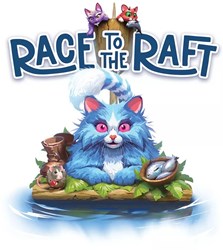 Asmodee juego de mesa Race To The Raft aventura cooperativa de gatos