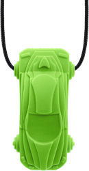 ARK Therapeutic collar mordedor coche juguete sensorial lima XT Kauwketting in raceautovorm met aerodynamische textuur voor stevige kauwers.