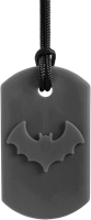 ARK Therapeutic collar mordedor Bat Bite gris oscuro XXT - juguete sensorial Kauwketting met vleermuismotief voor stevige kauwers die sensorische steun zoeken.