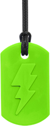 ARK Therapeutic collar mordedor juguete Bolt Bite Lightning para niños Kauwketting met bliksemschichtmotief, geschikt om met de voortanden op te kauwen.
