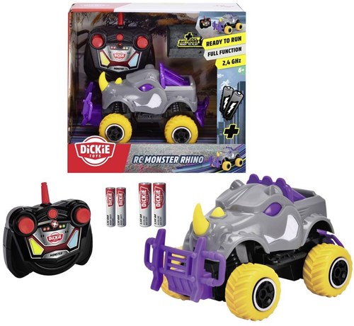 Dickie R/C Monster rinoceronte coche teledirigido de juguete para niños