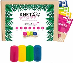 Kneta Plastilina set - Arcilla creativa 4 colores vegana 100g