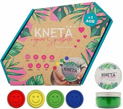 Kneta set plastilina - 4 colores arcilla vegana 125g niños
