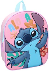 Mochila Stitch 3D rosa mochila escolar infantil Disney
