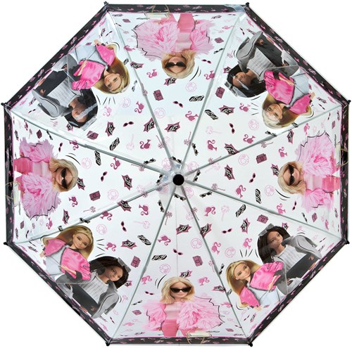 Paraguas infantil Barbie multicolor accesorio para la lluvia