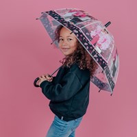 Paraguas infantil Barbie multicolor accesorio para la lluvia-3