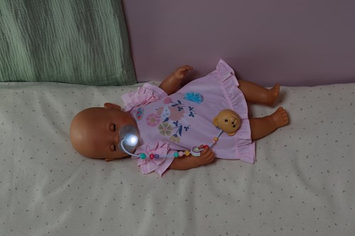 BABY born chupete interactivo muñeca mágico 43 cm con luz y música-3