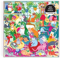 Mudpuppy puzzle gatos 500 piezas - Caturday Afternoon rompecabezas de animales-3